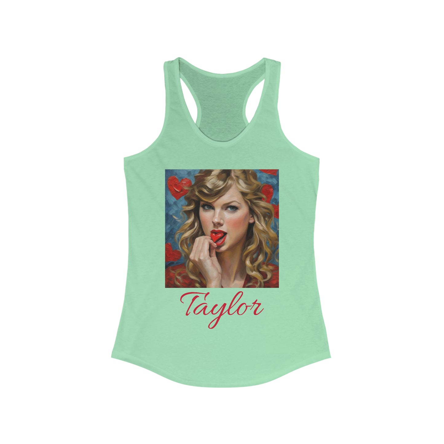 Taylor Swift Tank Top with Hearts