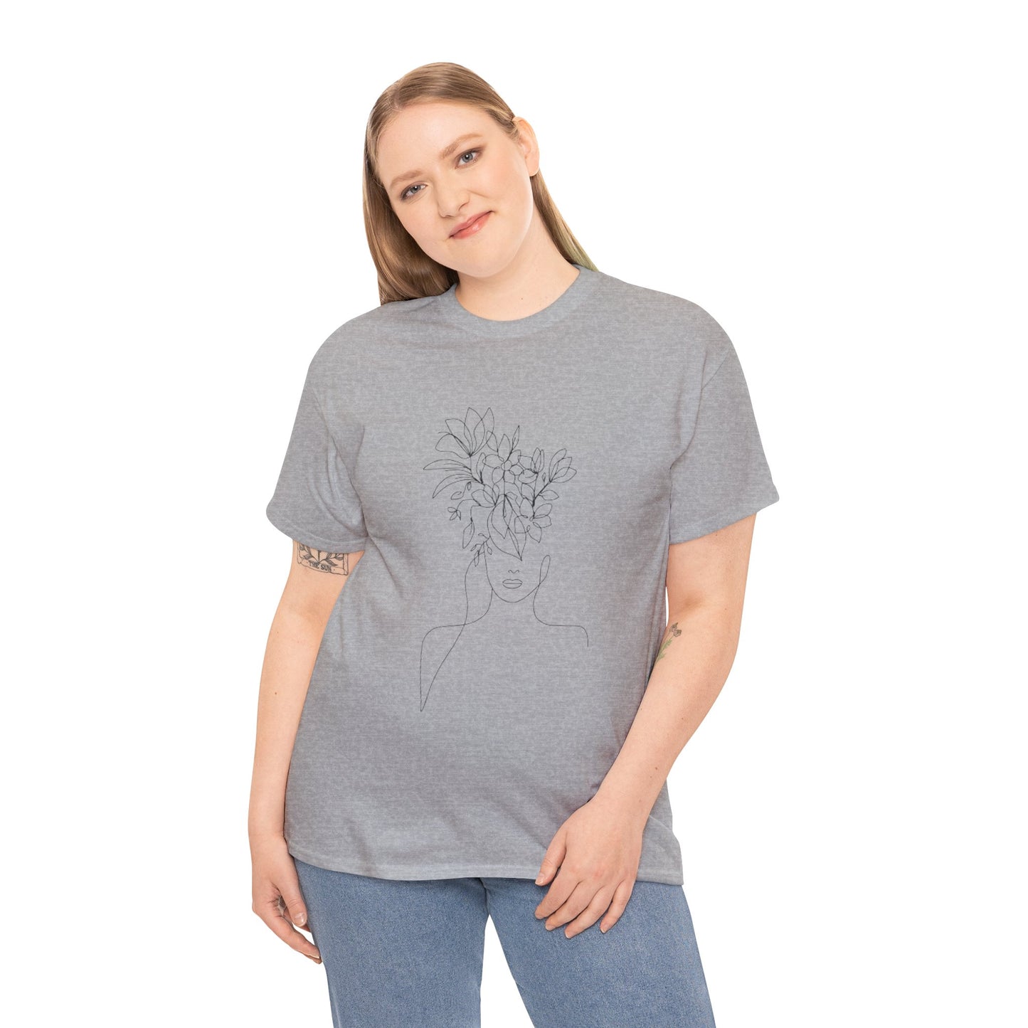 Women Artwork T Shirt with Hearts