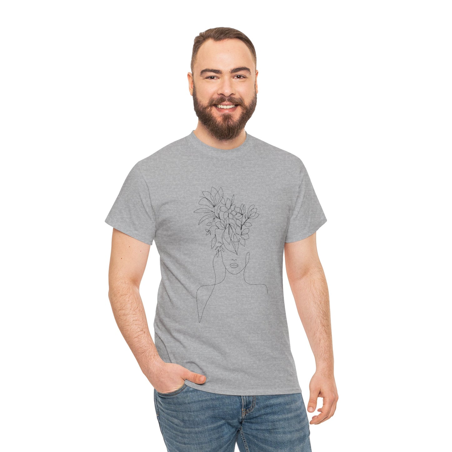 Women Artwork T Shirt with Hearts