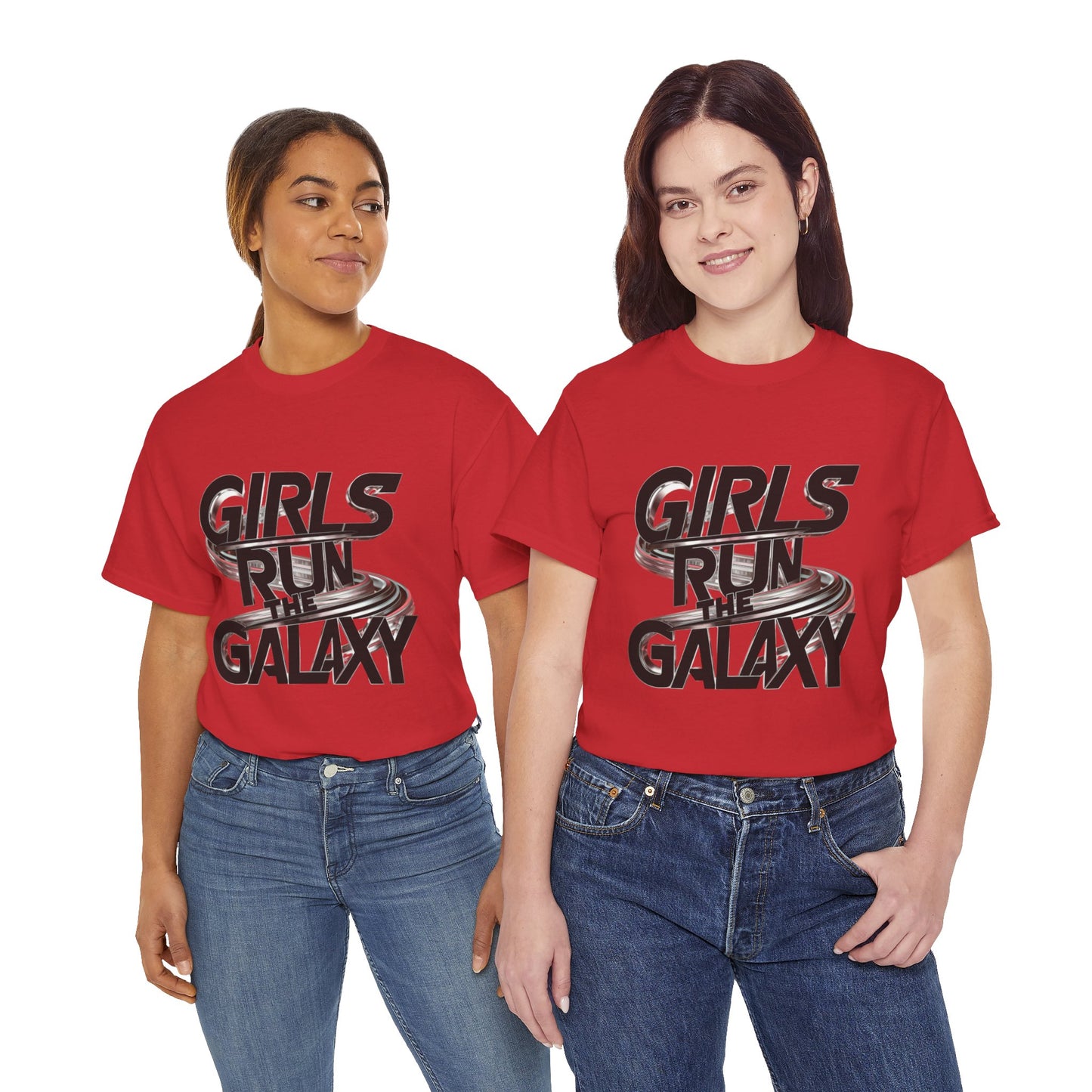 Girl Run The Galaxy T Shirt with Hearts