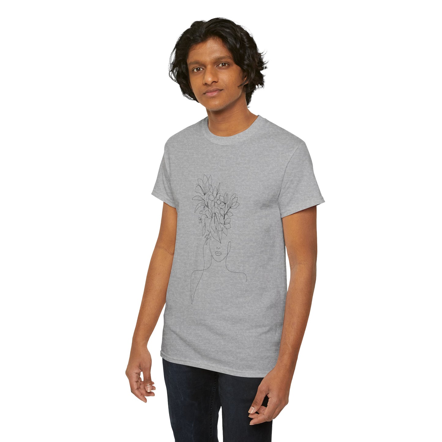 Women Artwork T Shirt with Hearts