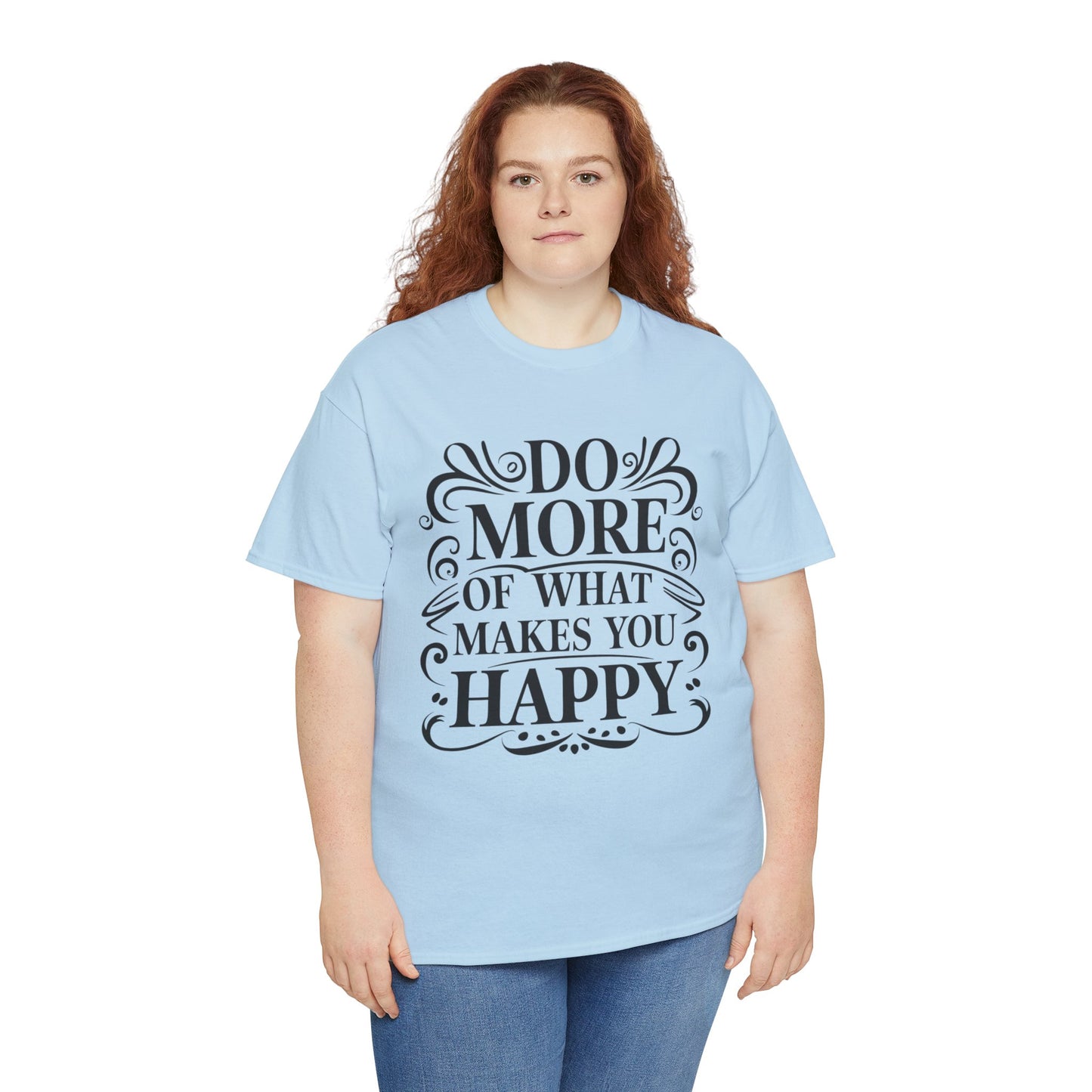 Do More Of What Printed T Shirt with Hearts