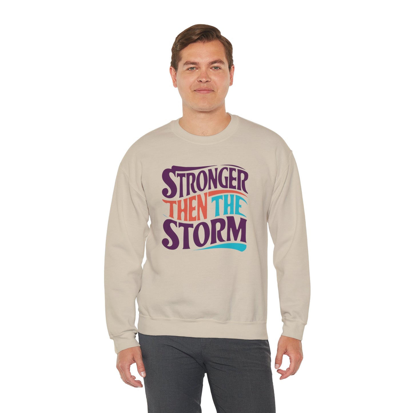 Stronger Then The Storm Unisex Heavy Blend™ Crewneck Sweatshirt