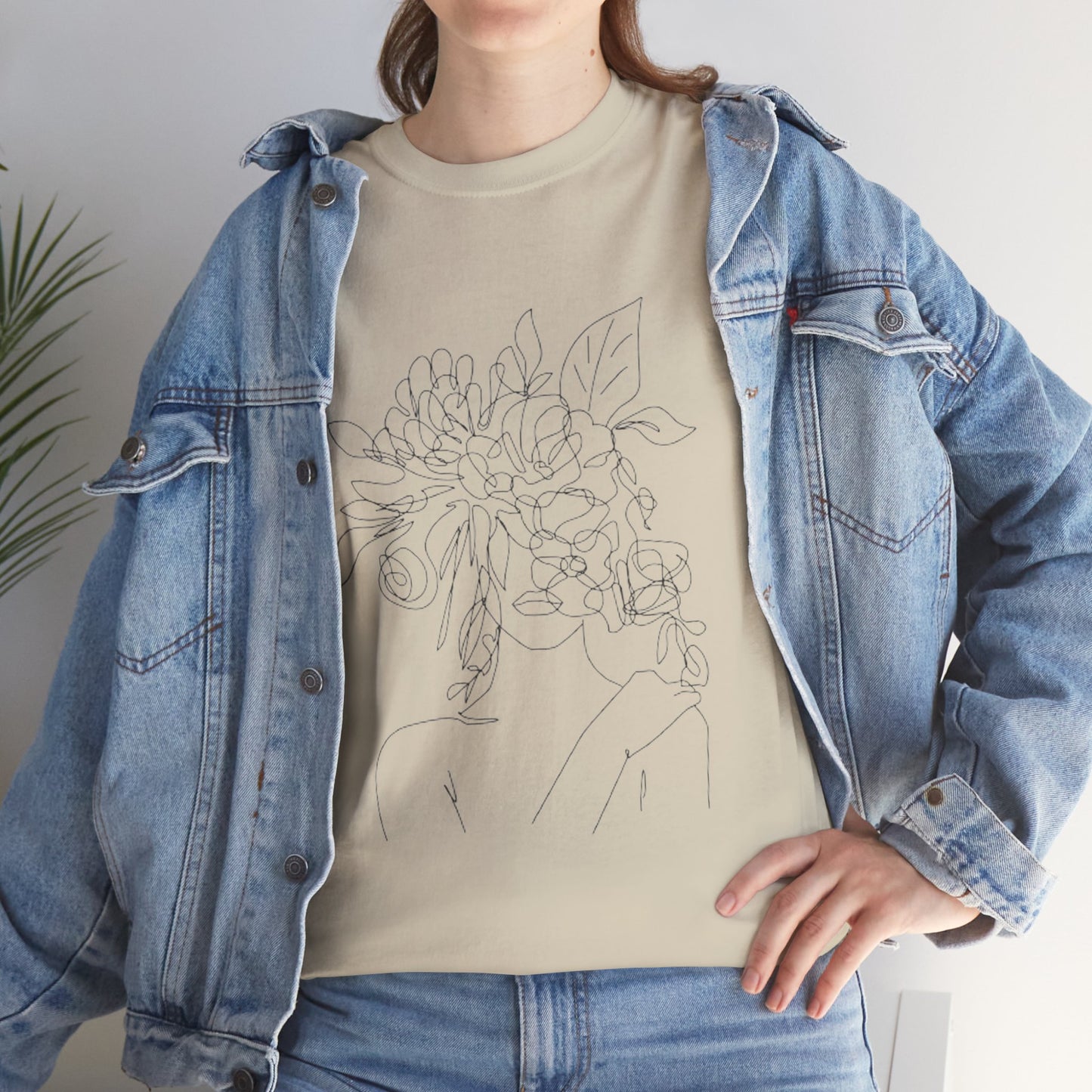 Women Artwork T Shirt with Hearts