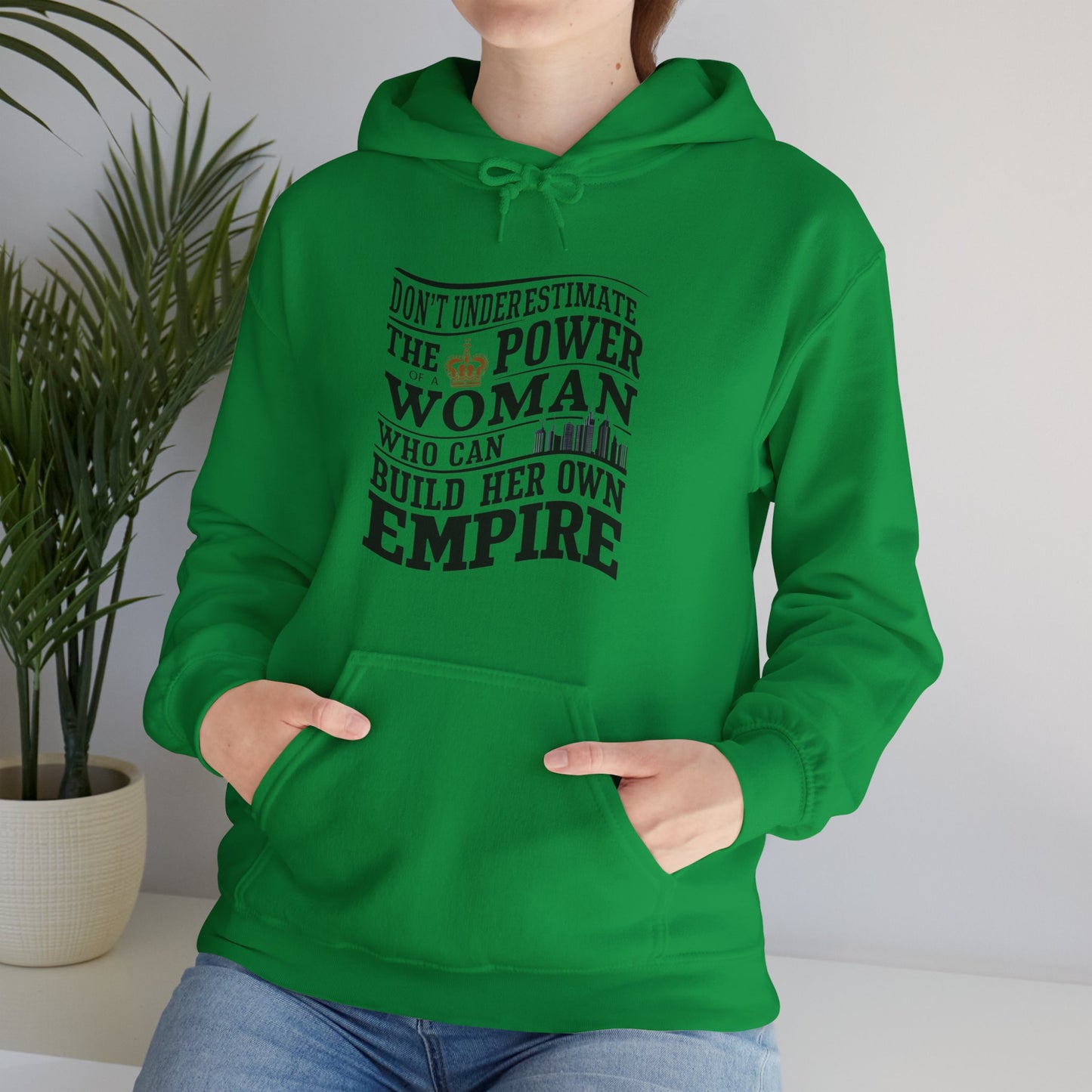 Don't Underestimate Printed Unisex Heavy Blend™ Hooded Sweatshirt
