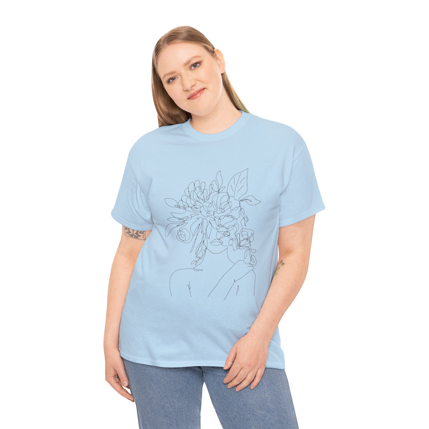 Women Artwork T Shirt with Hearts