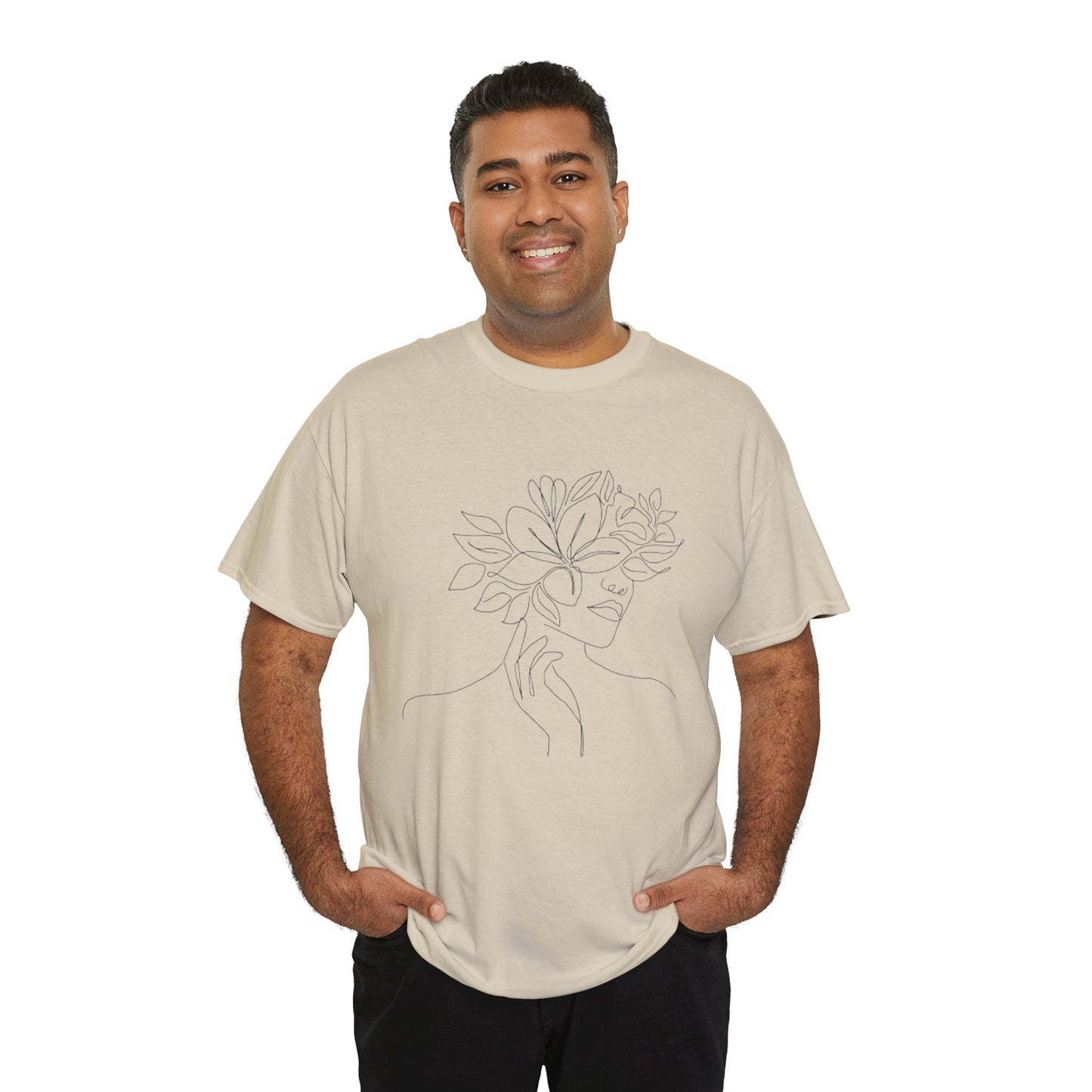Women Artwork T Shirt with Hearts
