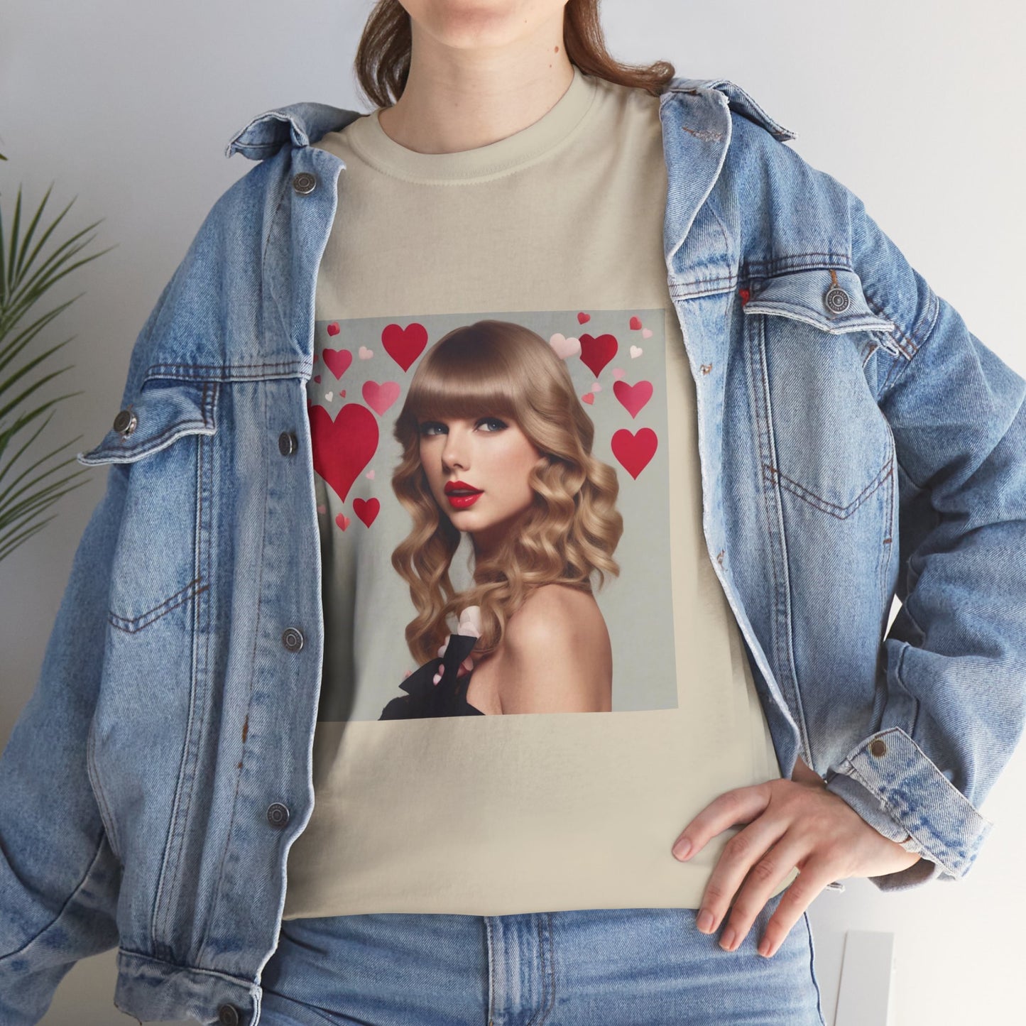 Taylor Swift T Shirt with Hearts