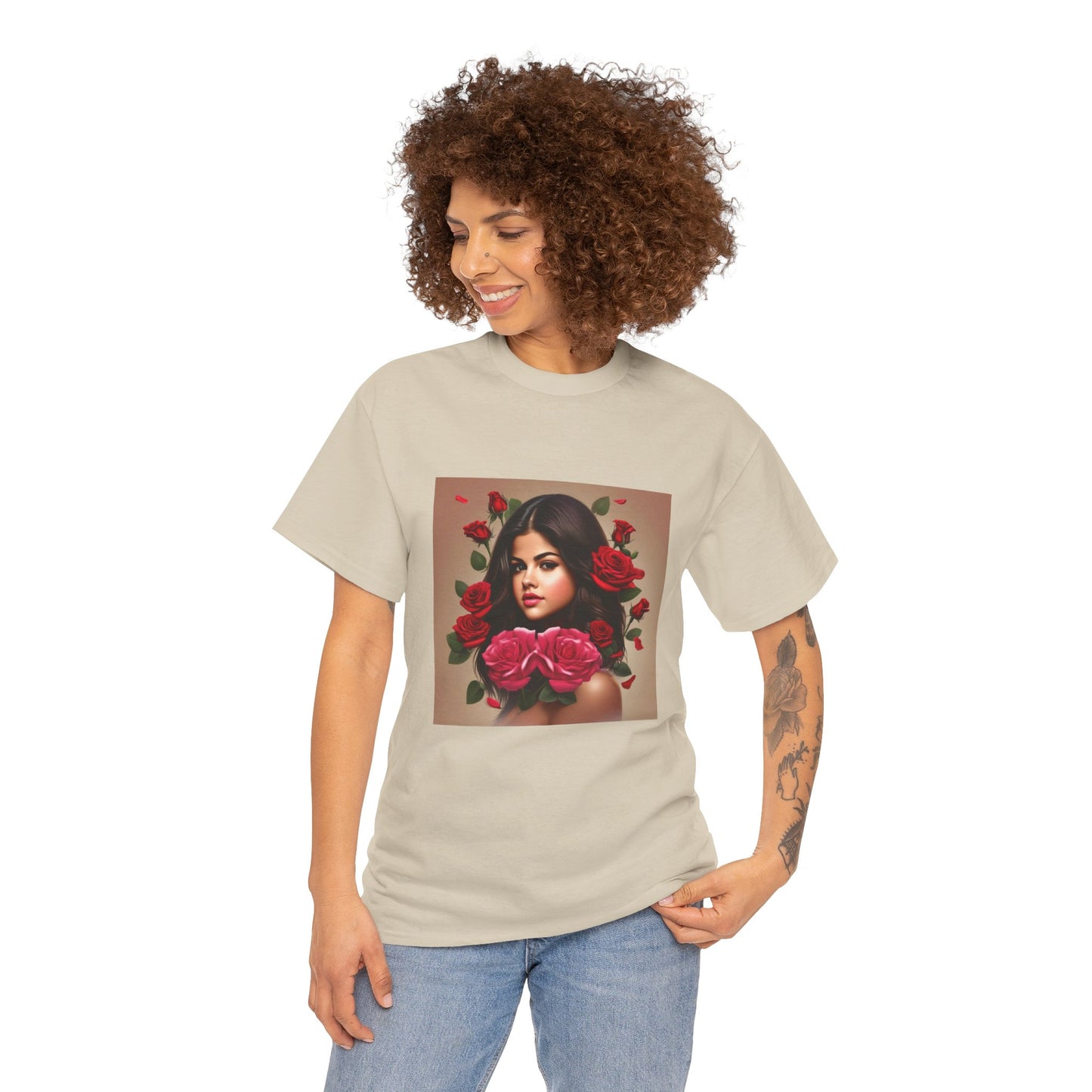 Selena Gomez T Shirt with Hearts