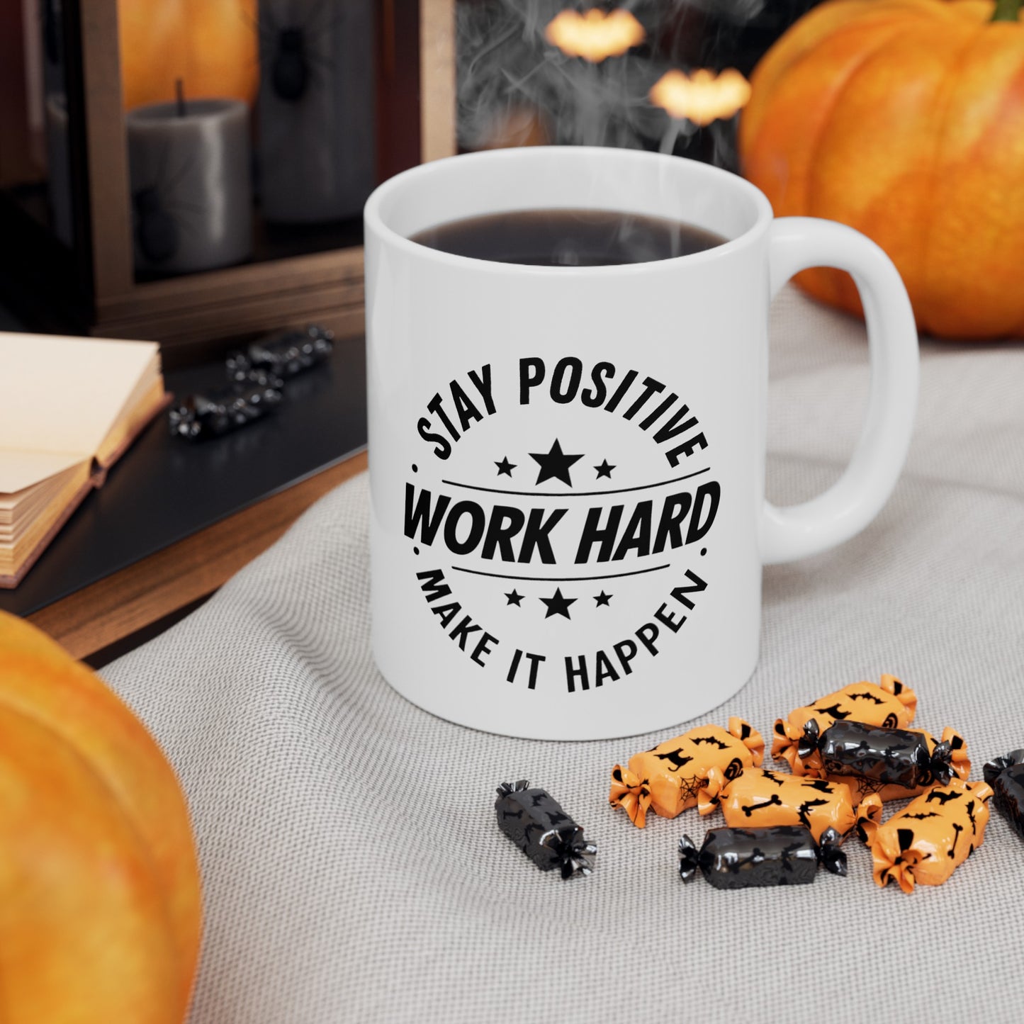Stay Positive Ceramic Mug, (11oz, 15oz)