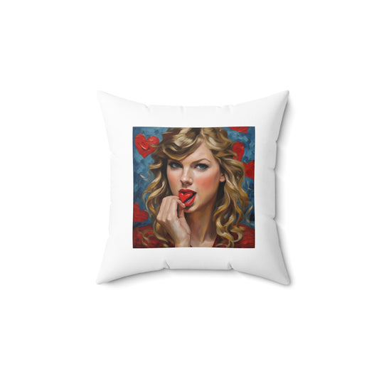 Women Spun Polyester Square Pillow