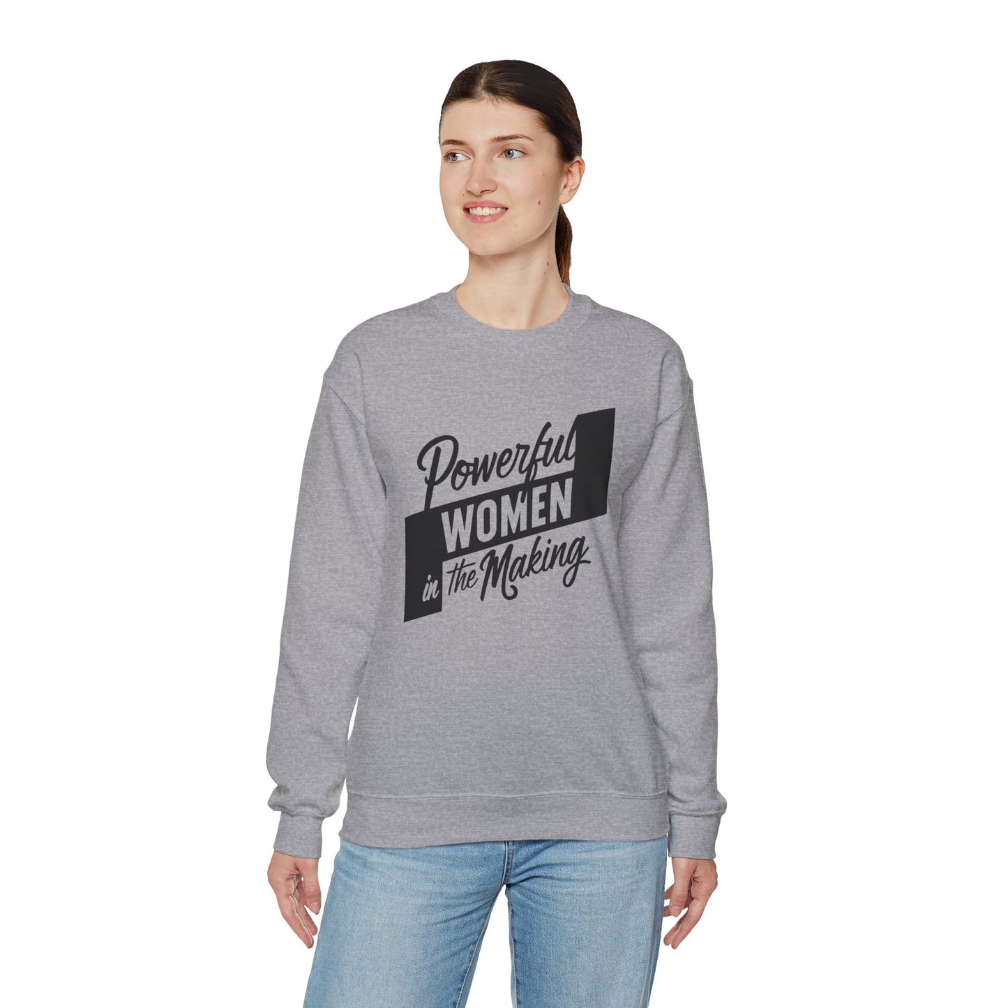 Powerful Women In The Making Unisex Heavy Blend™ Crewneck Sweatshirt