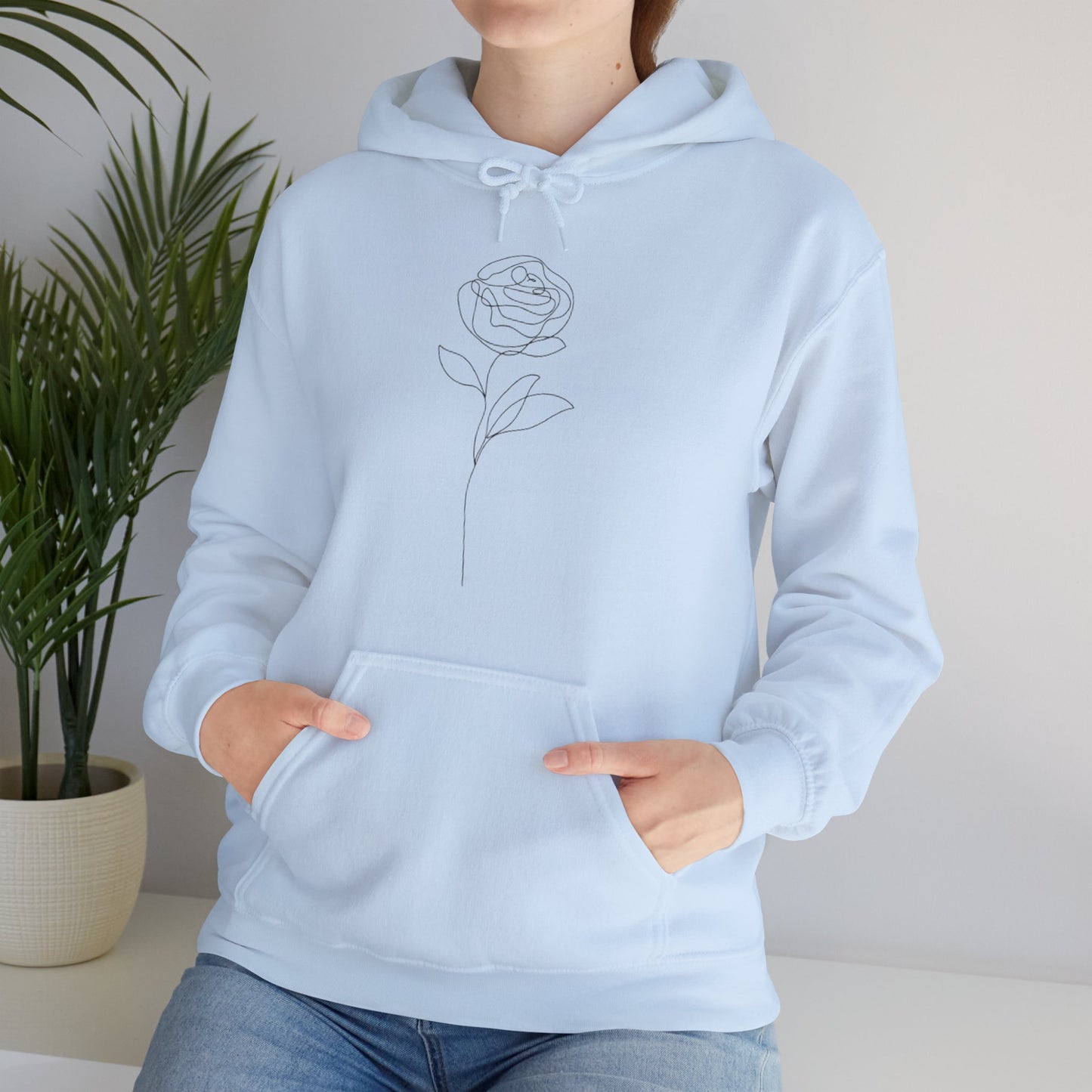 Rose Artwork Unisex Heavy Blend™ Hooded Sweatshirt