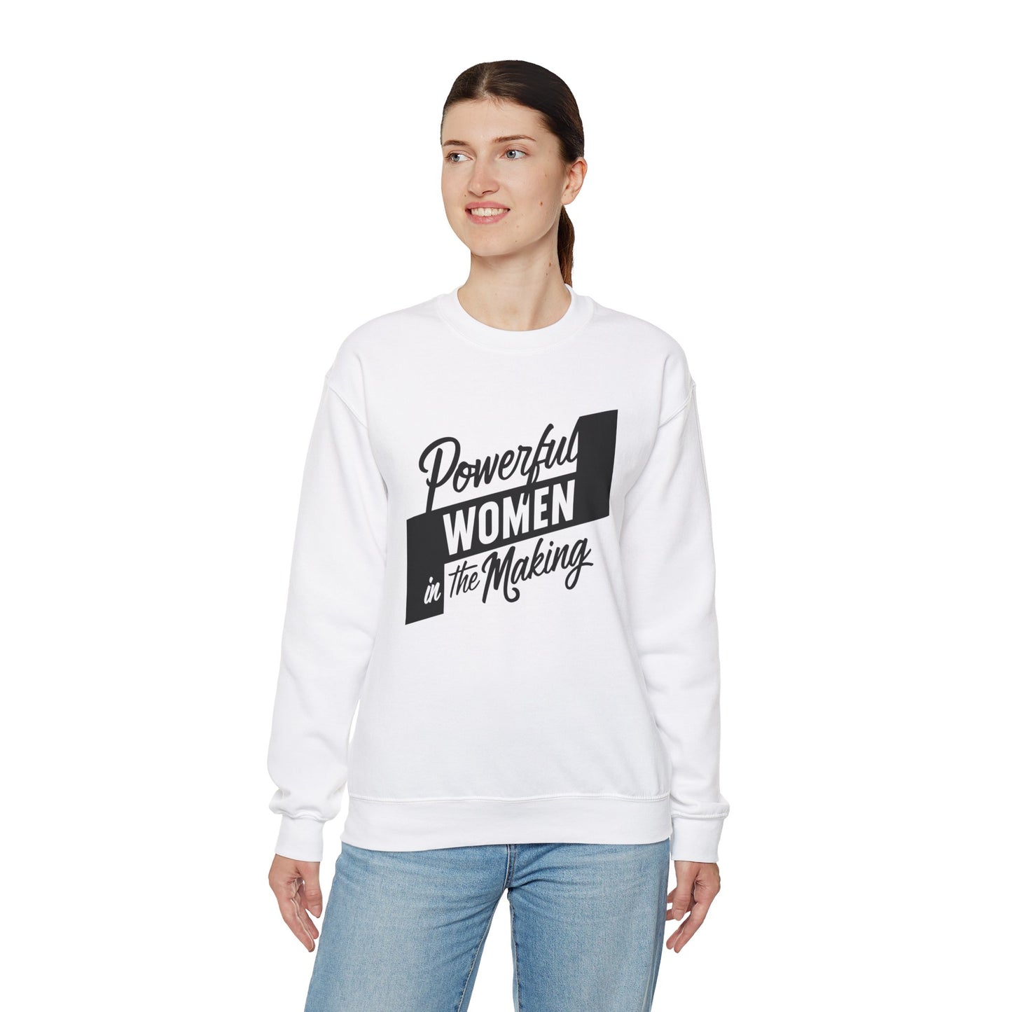 Powerful Women In The Making Unisex Heavy Blend™ Crewneck Sweatshirt