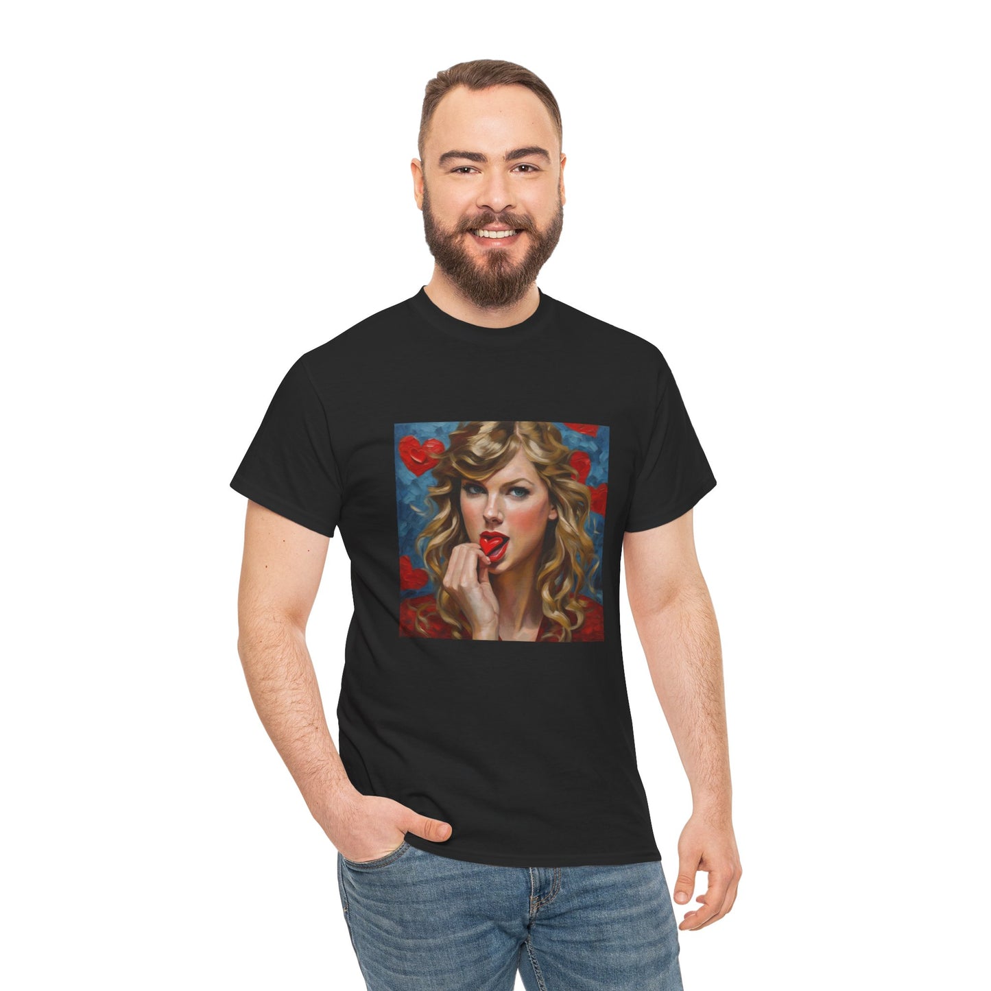 Taylor Swift T Shirt with Hearts
