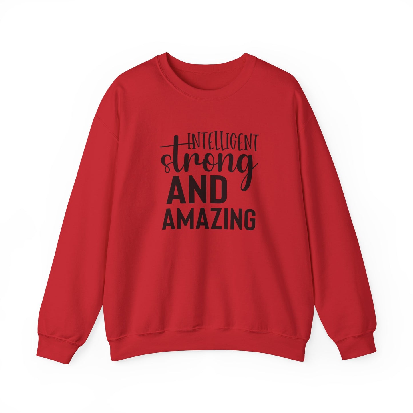 Intelligent Strong And Amazing Unisex Heavy Blend™ Crewneck Sweatshirt