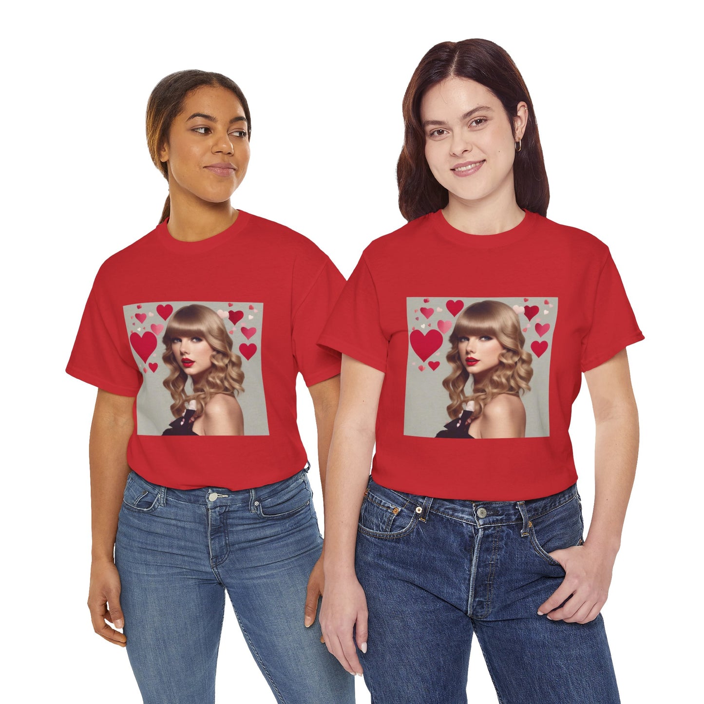 Taylor Swift T Shirt with Hearts