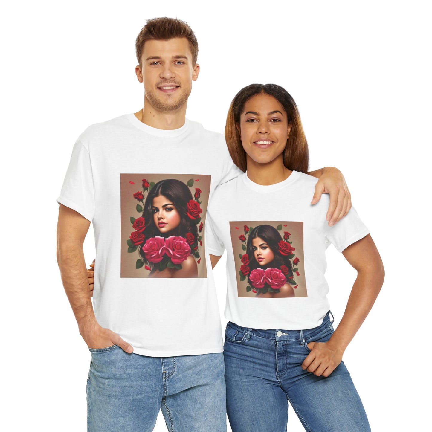 Selena Gomez T Shirt with Hearts