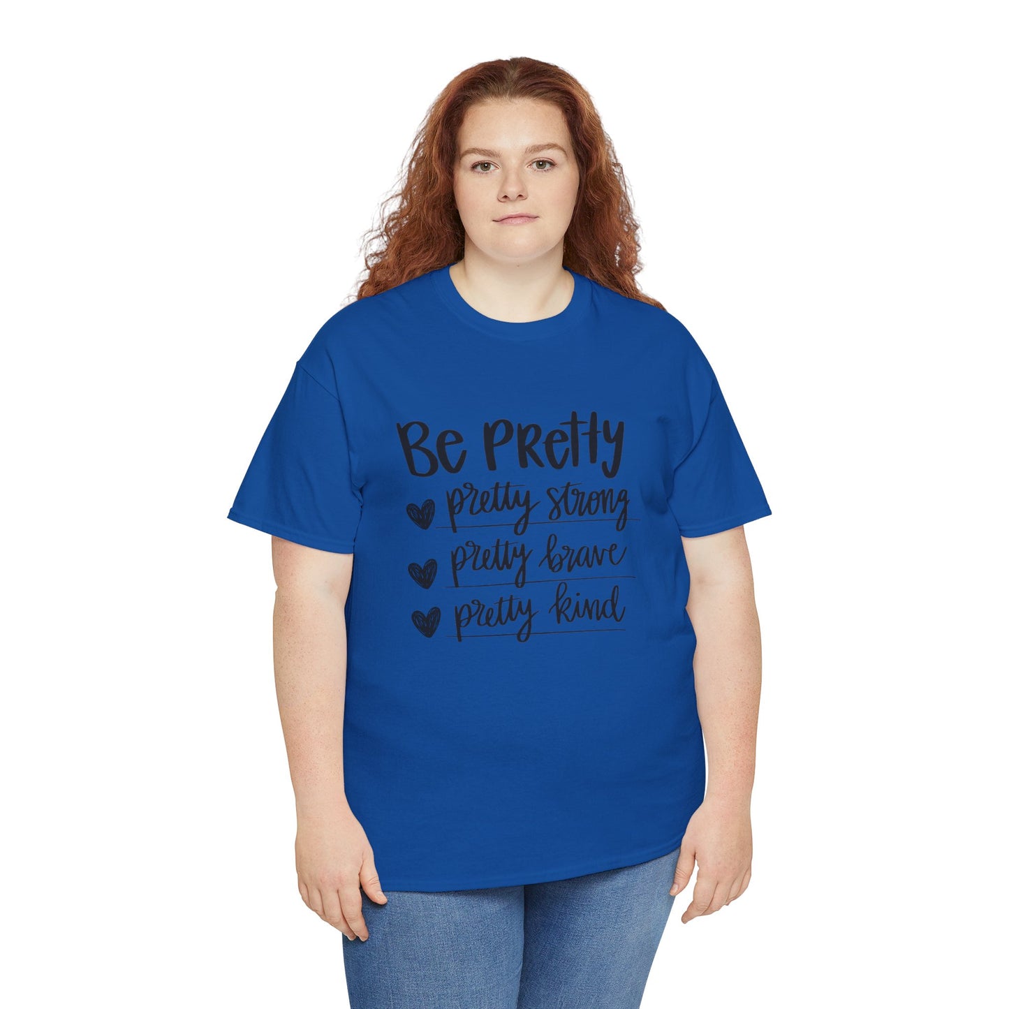 Be Pretty Printed T Shirt with Hearts