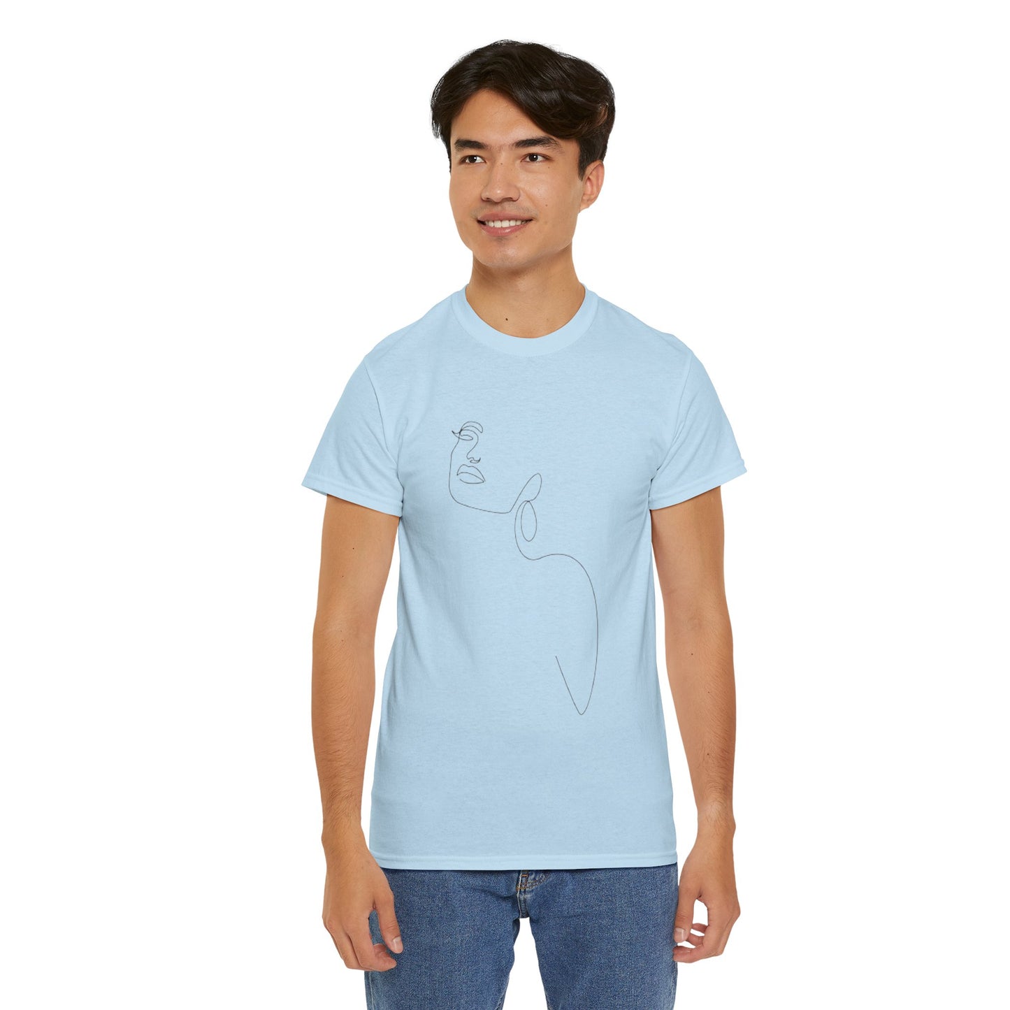 Women Artwork T Shirt with Hearts