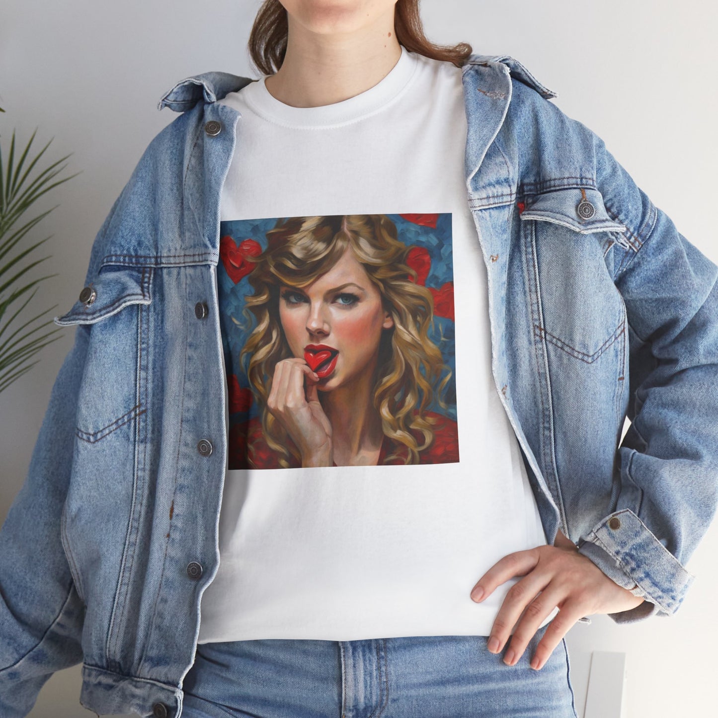 Taylor Swift T Shirt with Hearts