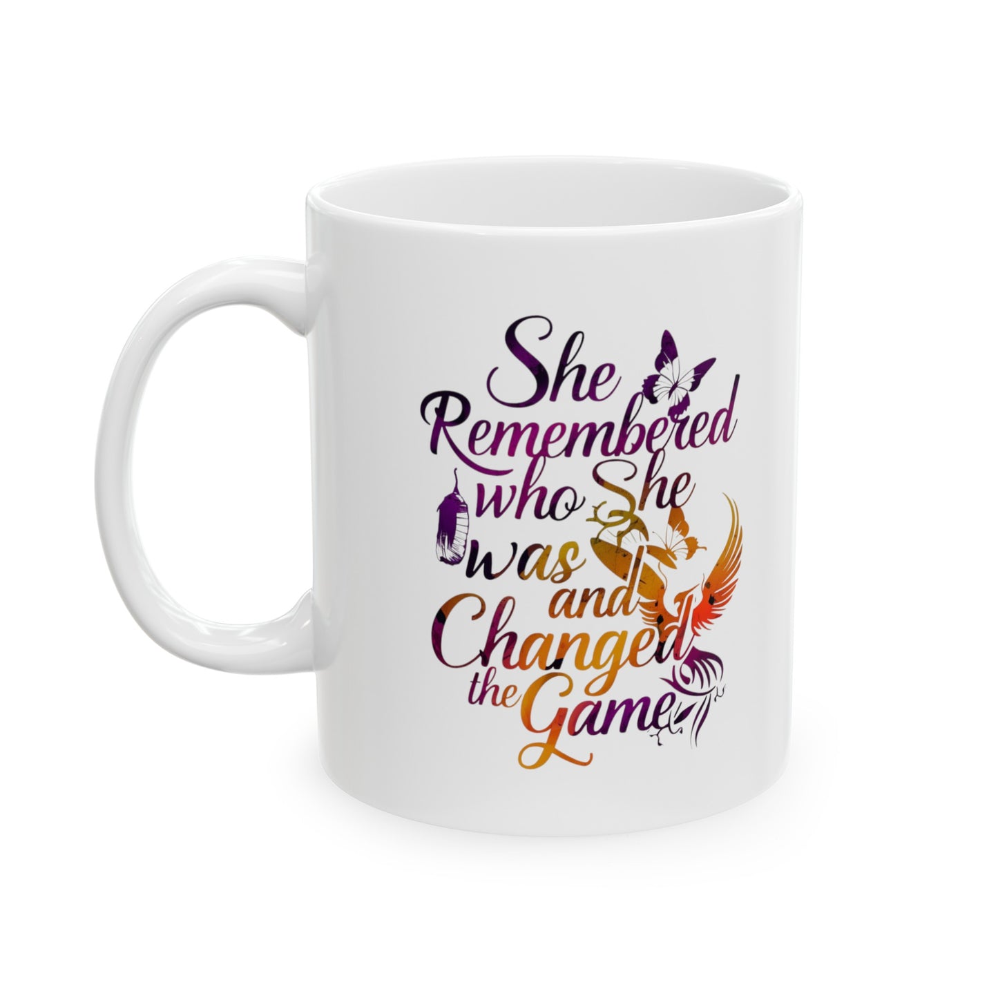 She Remembered Printed Ceramic Mug, (11oz, 15oz)