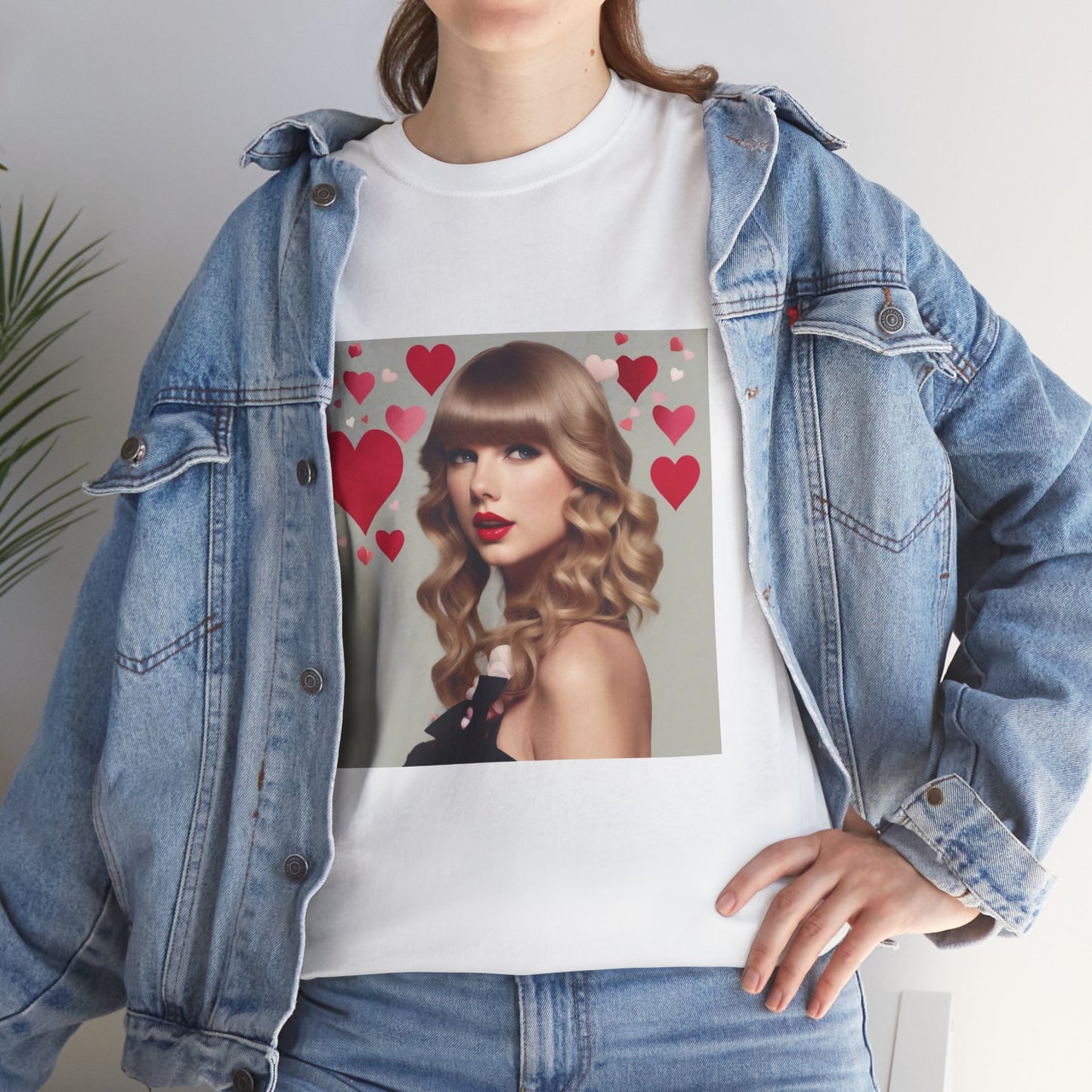 Taylor Swift T Shirt with Hearts
