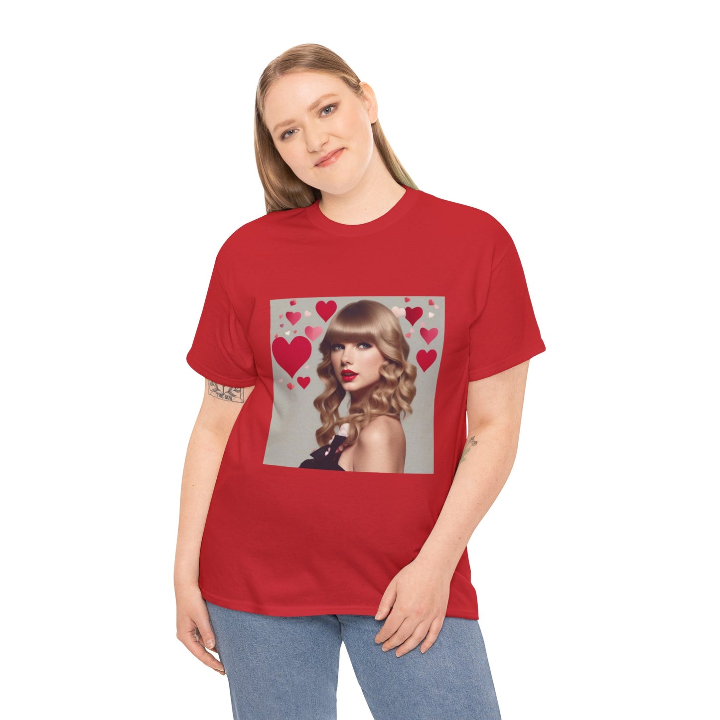 Taylor Swift T Shirt with Hearts
