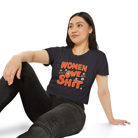 Women Don't Women's Festival Crop Top