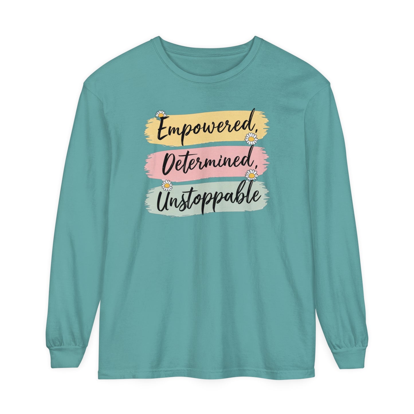 Empowered Women Garment-dyed Long Sleeve T-Shirt