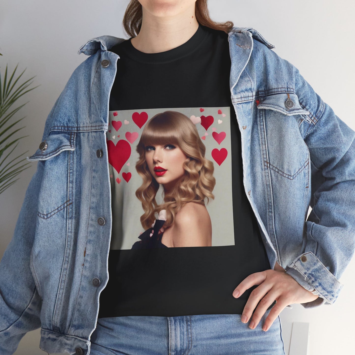 Taylor Swift T Shirt with Hearts