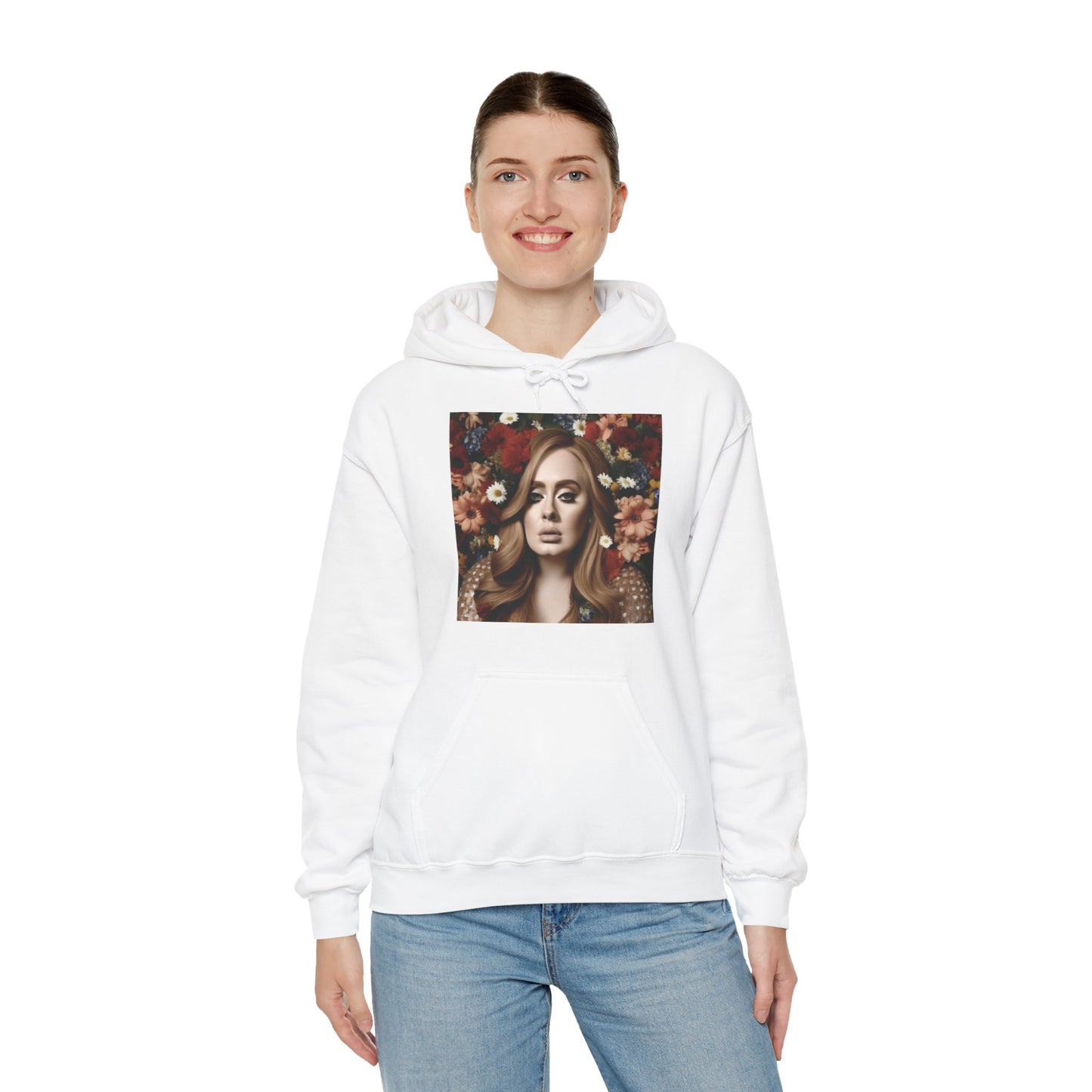 Adele Printed Unisex Heavy Blend™ Hooded Sweatshirt