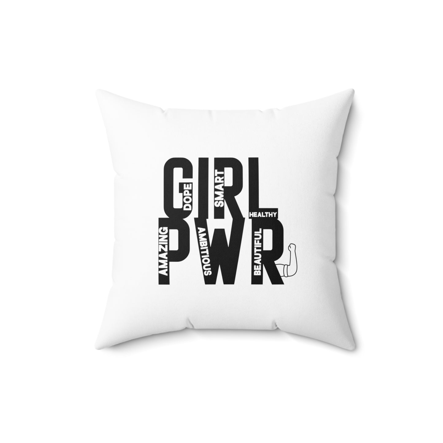 Girl Spun Polyester Square Pillow