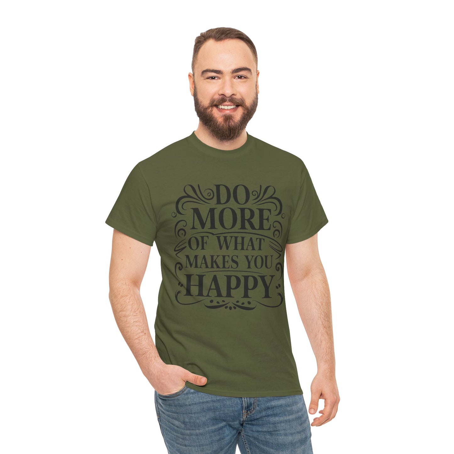 Do More Of What Printed T Shirt with Hearts