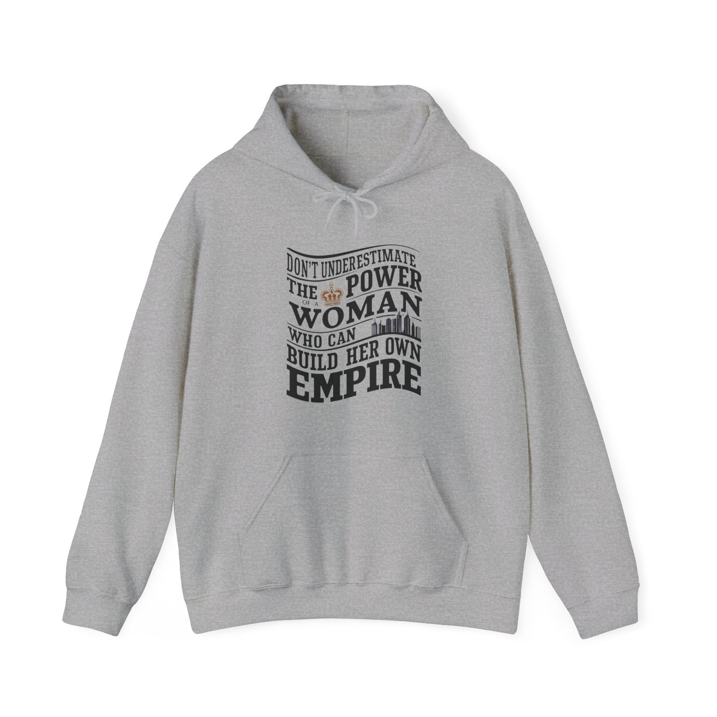 Don't Underestimate Printed Unisex Heavy Blend™ Hooded Sweatshirt