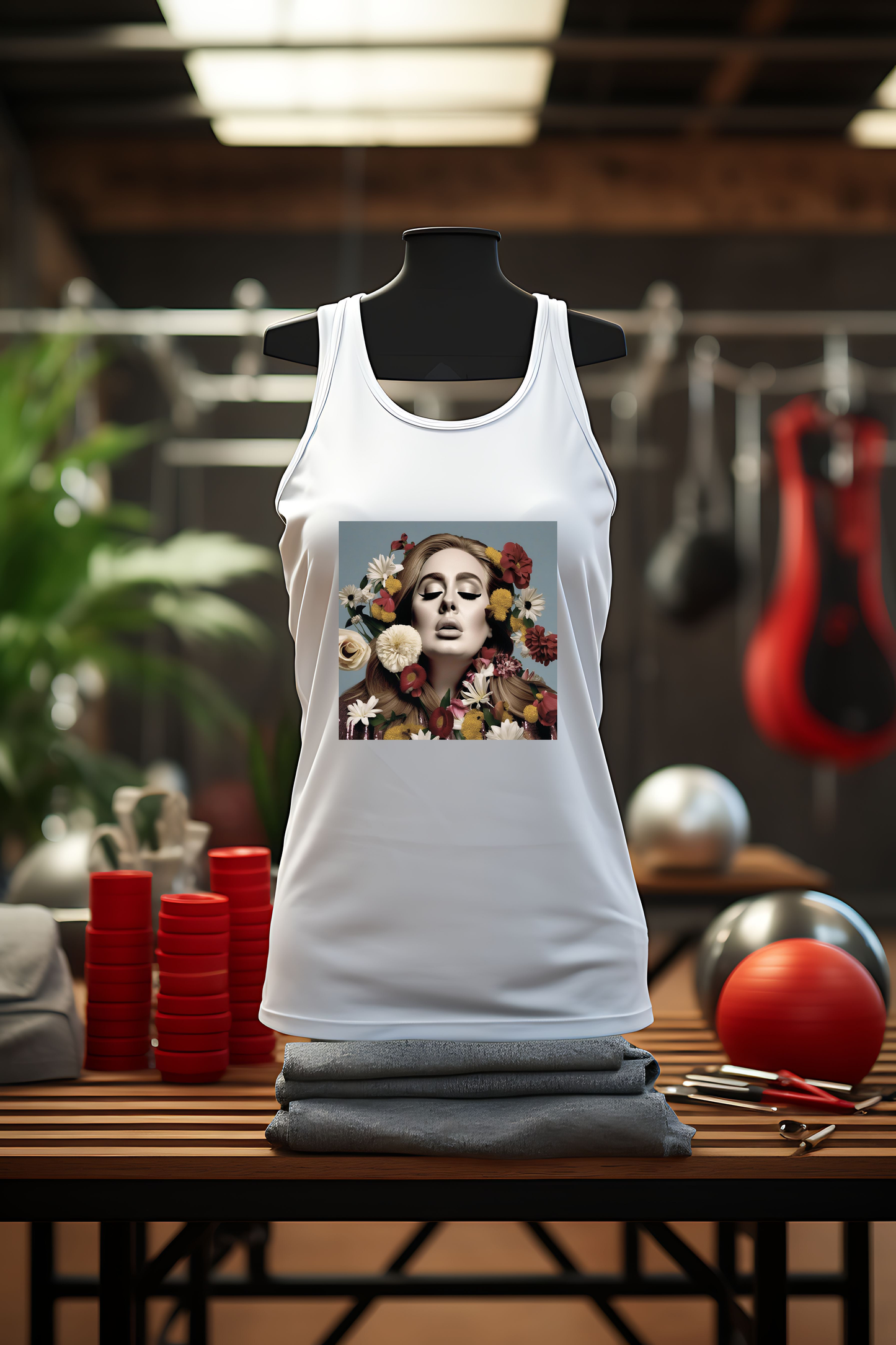 Adele Tank Top with Hearts